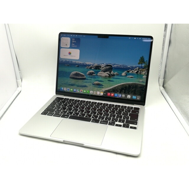 【中古】Apple MacBook Air 13インチ M3(CPU:8C/GPU:8C) 16GB/256GB シルバー MC8H4J/A (13インチ, M3, 2024)【広島】保証期間１ヶ月【ランクB】｜じゃんぱら店