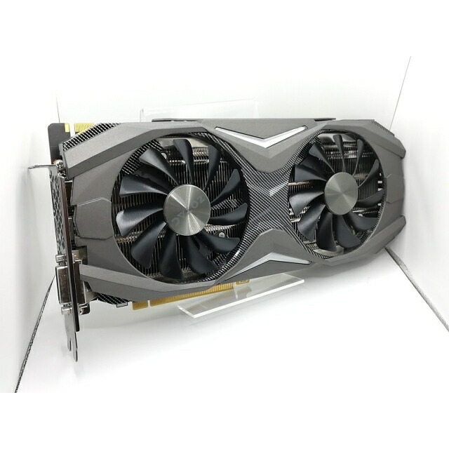 【中古】ZOTAC GeForce GTX 1080 AMP Edition（ZT-P10800C-10P） GTX1080/8GB(GDDR5X)/PCI-E【熊本】引きうける継続期間１週 PCパーツ-グラフィックボード-パソコン・周辺機器