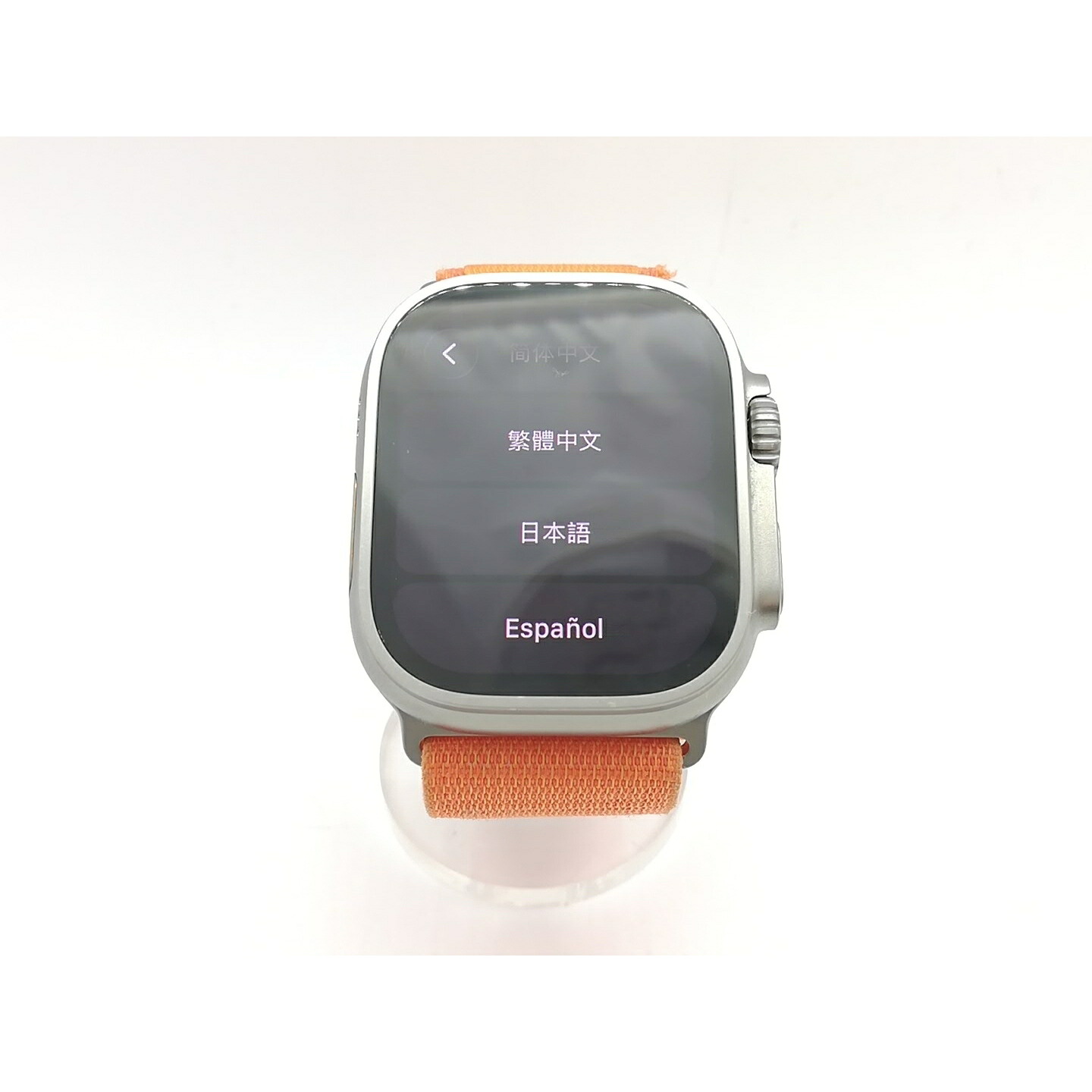 【中古】Apple Apple Watch Ultra 49粍 Cellular チタニウム入れもの/オレンジアルパインループ M MQFL3J/A【熊本】引き受ける継続期間１ヶ月【価値づけるB】