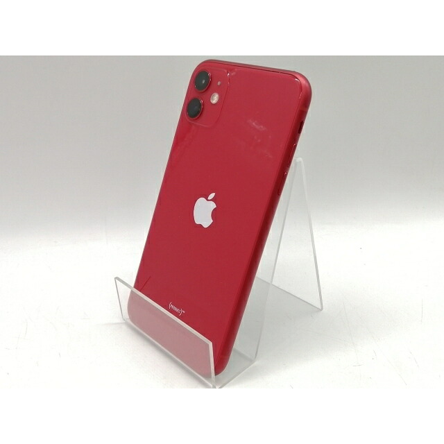 【中古】Apple au 【SIM鍵を掛ける取りけす済み】 iPhone 11 64GB (PRODUCT)RED MWLV2J/A【熊本】引き受ける継続期間１ヶ月【序列付けるB】
