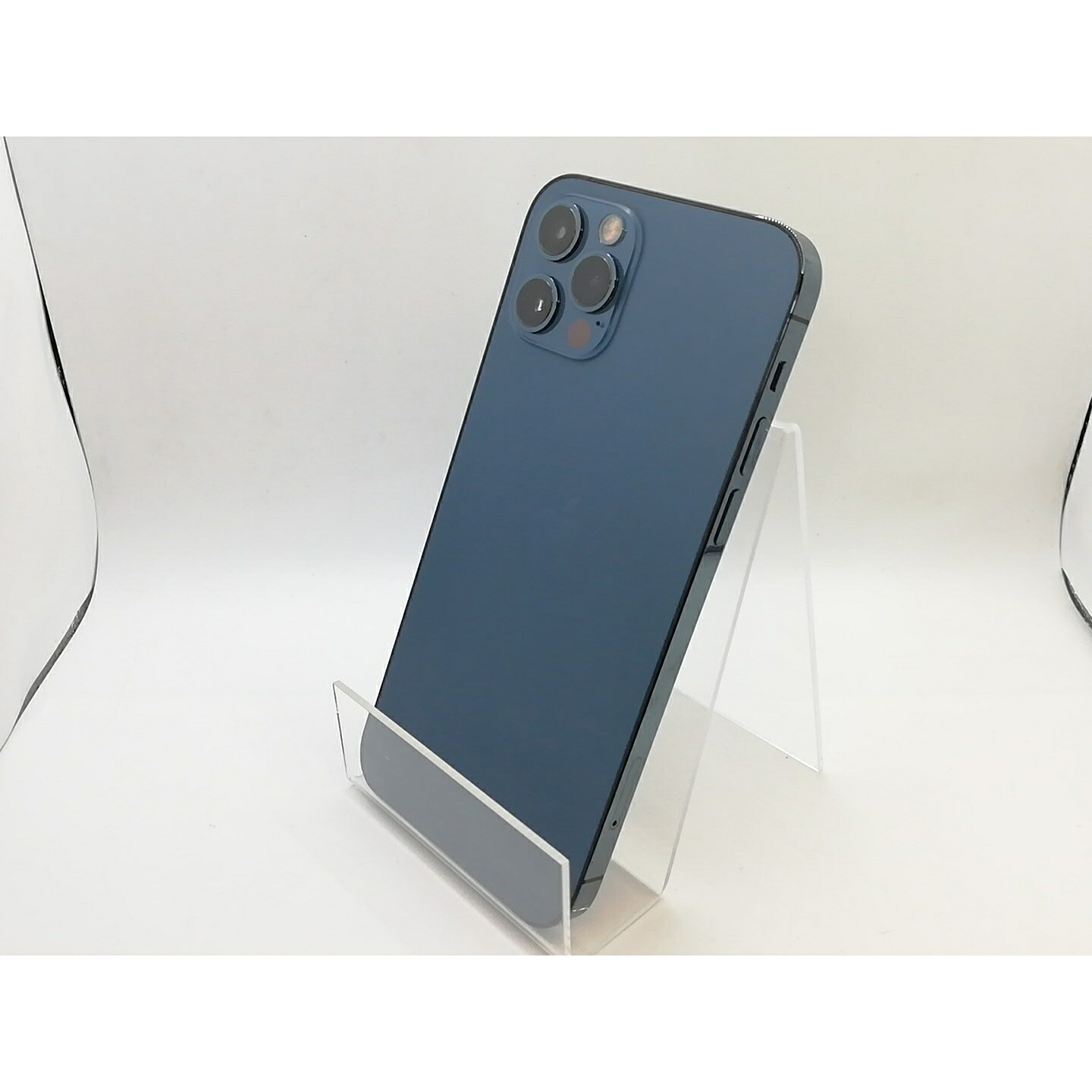 【中古】Apple docomo 【SIMロック解除済み】 iPhone 12 Pro 256GB パシフィックブルー MGMD3J/A【熊本】保証期間１ヶ月【ランクB】