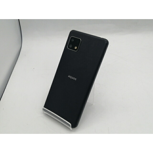 【中古】SHARP ymobile 【SIM鍵を掛ける取りけす済み】 AQUOS sense4 basic 黒いこと 3GB 64GB A003SH【町田】引き受ける継続期間１ヶ月【序列付けるB】