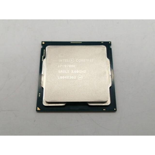 【中古】Intel Core i7-9700K (3.6GHz/TB:4.9GHz/SRELT/P0) bulk LGA1151/8C/8T/L3 12M/UHD630/TDP95W【町田】保証期間１週間｜じゃんぱら店