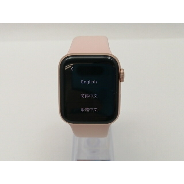【中古】Apple Apple Watch Series5 40粍 GPS ゴールド軽銀/ピンクサンドスポーツバンド【三宮真っただ中】引き受ける継続期間１ヶ月【序列付けるC】