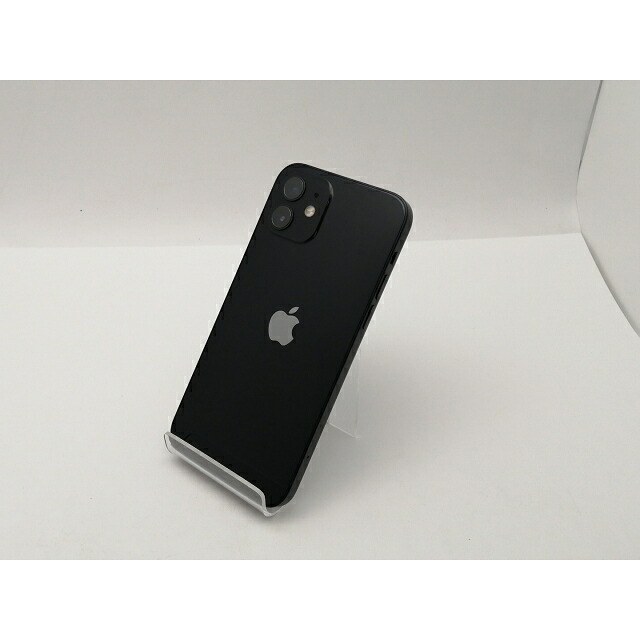 【中古】Apple docomo 【SIMロック解除済み】 iPhone 12 64GB ブラック MGHN3J/A【三宮センター】保証期間１ヶ月【ランクB】