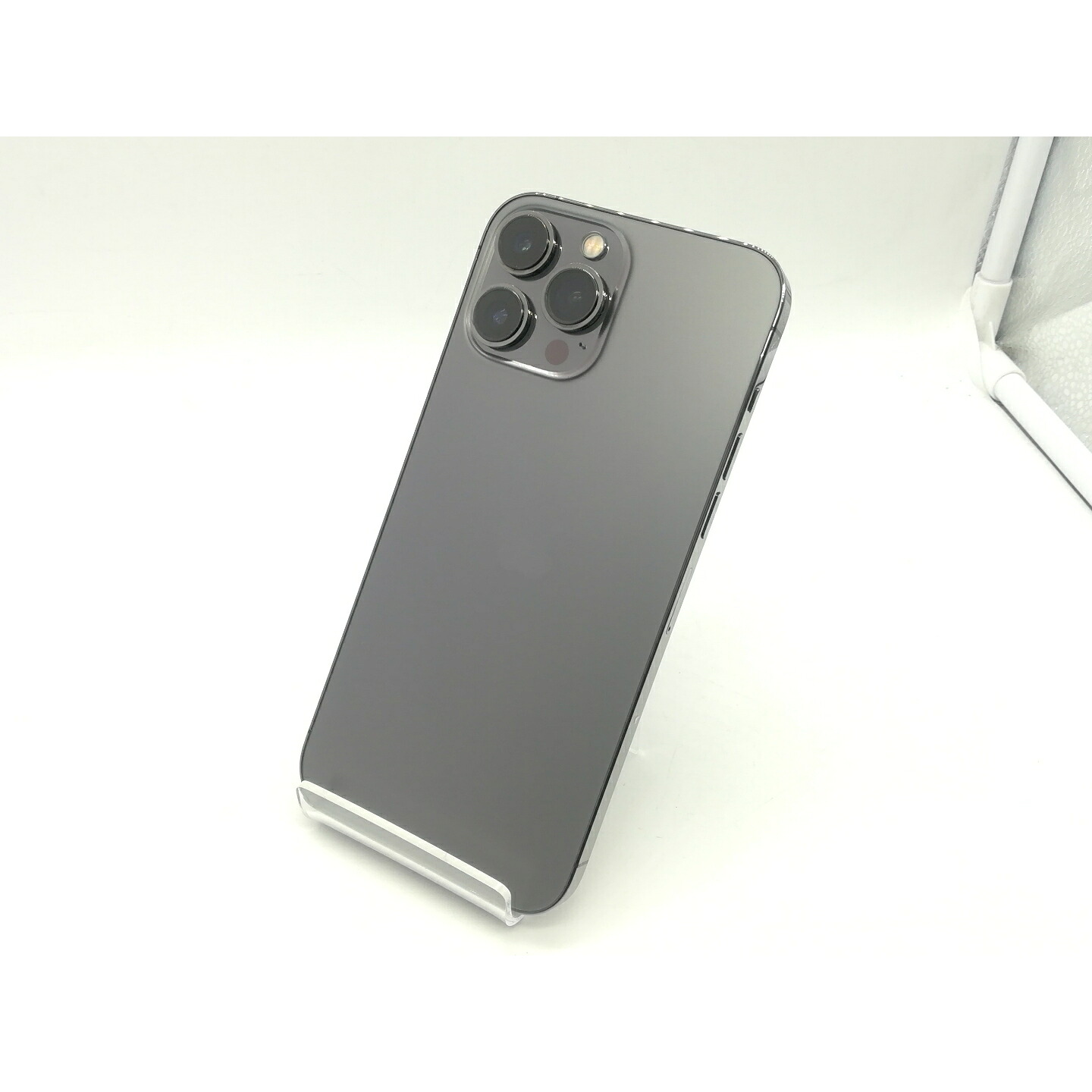 【中古】Apple au 【SIM無償性】 iPhone 13 Pro Max 128GB 黒鉛 MLJ43J/A【三宮真っただ中】引き請ける継続期間１ヶ月【位置付けるC】 スマートフォン本体-スマートフォン・タブレット