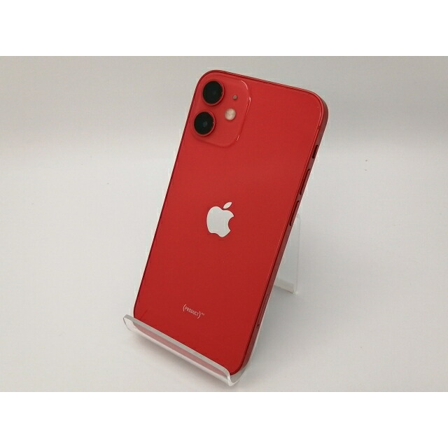 【中古】Apple ymobile 【SIMロック解除済み】 iPhone 12 mini 64GB (PRODUCT)RED MGAE3J/A【三宮センター】保証期間１ヶ月【ランクA】