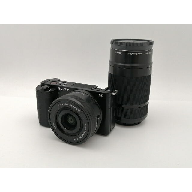 【中古】SONY VLOGCAM ZV-E10Y ダブルズームレンズキット 黒いこと VLOGCAM ZV-E10Y(B)【三宮真っただ中】引きうける継続期間１ヶ月【位置づけるB】