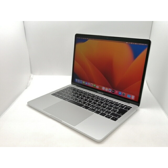 【中古】Apple MacBook Pro 13in CTO (Mid 2017) しろがね色 Core i5(2.3G)/16G/256G(SSD)/Iris Plus 640【三宮真っただ中】引き受ける継続期間１ヶ月【序列付けるC】