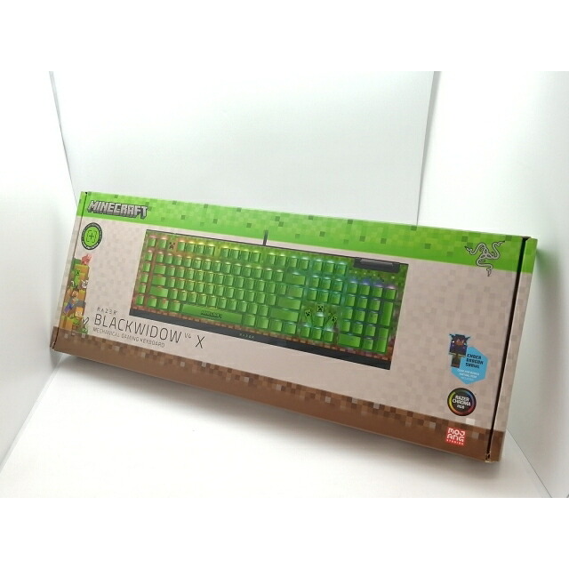 【未当てはめる】Razer BlackWidow V4 X Green Switch Minecraft Edition RZ03-04704100-R3M1【三宮真っただ中】引き請ける継続期間１週