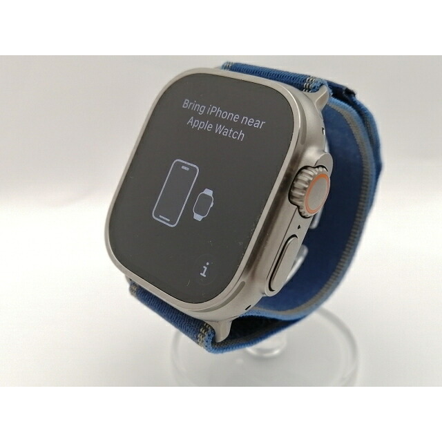 【中古】Apple Apple Watch Ultra3 49粍 Cellular ナチュラルチタニウムケース/ブライトブルートレイルループ  (M/L) MEWU4J/A【神保町】引き請ける継続期間１ヶ月【序列付けるA】
