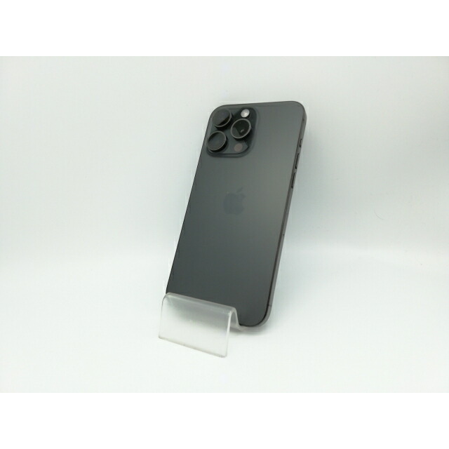 【中古】Apple au 【SIMフリー】 iPhone 15 Pro Max 256GB ブラックチタニウム MU6P3J/A【神保町】保証期間１ヶ月【ランクB】｜じゃんぱら店