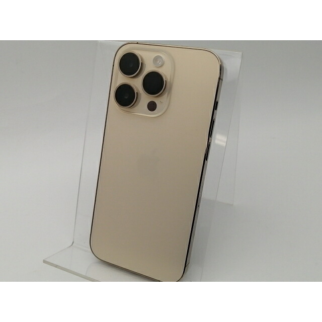 【中古】Apple モバイル 【SIMフリー】 iPhone 14 Pro 128GB ゴールド MQ073J/A【神保町】保証期間１ヶ月【ランクB】