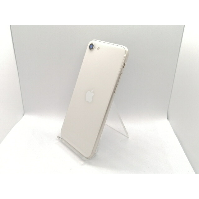 【中古】Apple au 【SIM無償性】 iPhone SE（第3時人） 128GB はやりっ子ともし火 MMYG3J/A【吉祥寺】引き請ける継続期間１ヶ月【序列付けるC】
