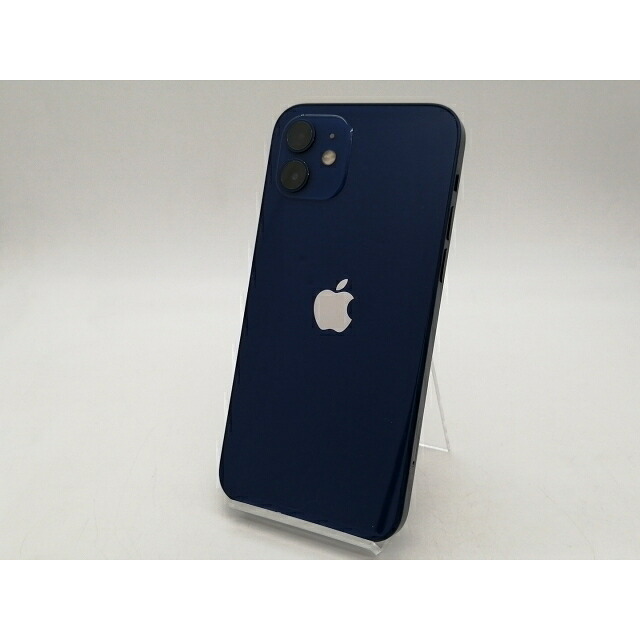 【中古】Apple ymobile 【SIMロック解除済み】 iPhone 12 128GB ブルー MGHX3J/A【札幌南2条】保証期間１週間【ランクC】