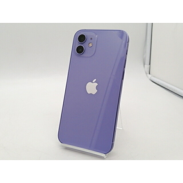 【中古】Apple au 【SIMロック解除済み】 iPhone 12 64GB パープル MJNH3J/A【札幌南2条】保証期間１ヶ月【ランクA】