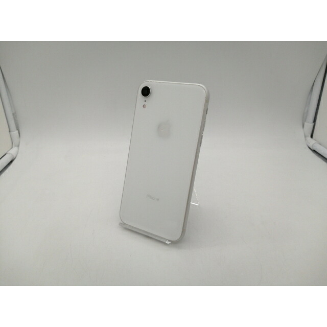 【中古】Apple au 【SIMロック解除済み】 iPhone XR 64GB ホワイト MT032J/A【札幌南2条】保証期間１週間【ランクC】｜じゃんぱら店