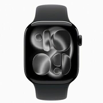 【未当てはめる】Apple Apple Watch Series11 42粍 GPS ジェットブラックアルミニウムケース/黒いこと運動競技周波数帯域 (S/M) MEQT4J/A【池袋東口】引き請ける継続期間３ヶ月