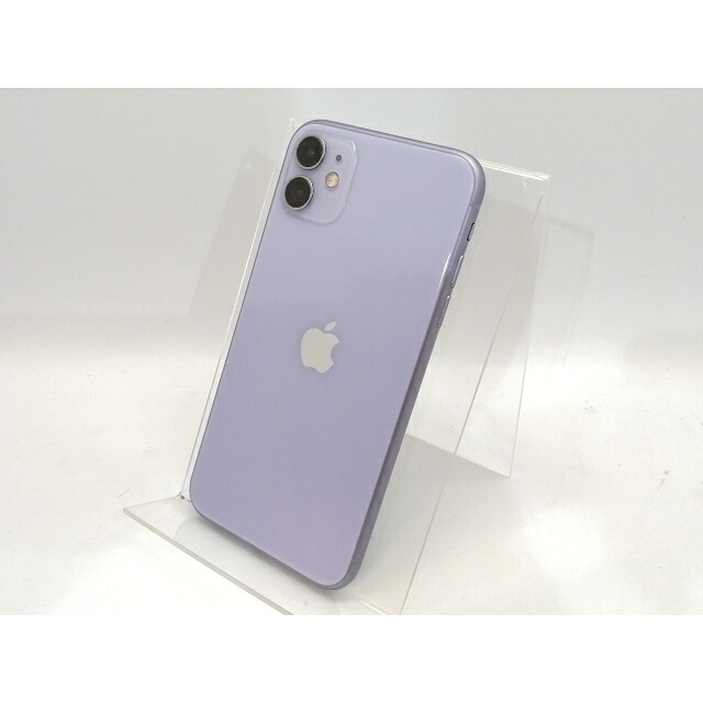 【中古】Apple 国内版 【SIM無償性】 iPhone 11 64GB パープル MWLX2J/A【池袋東口】引きうける継続期間１ヶ月【位置づけるC】