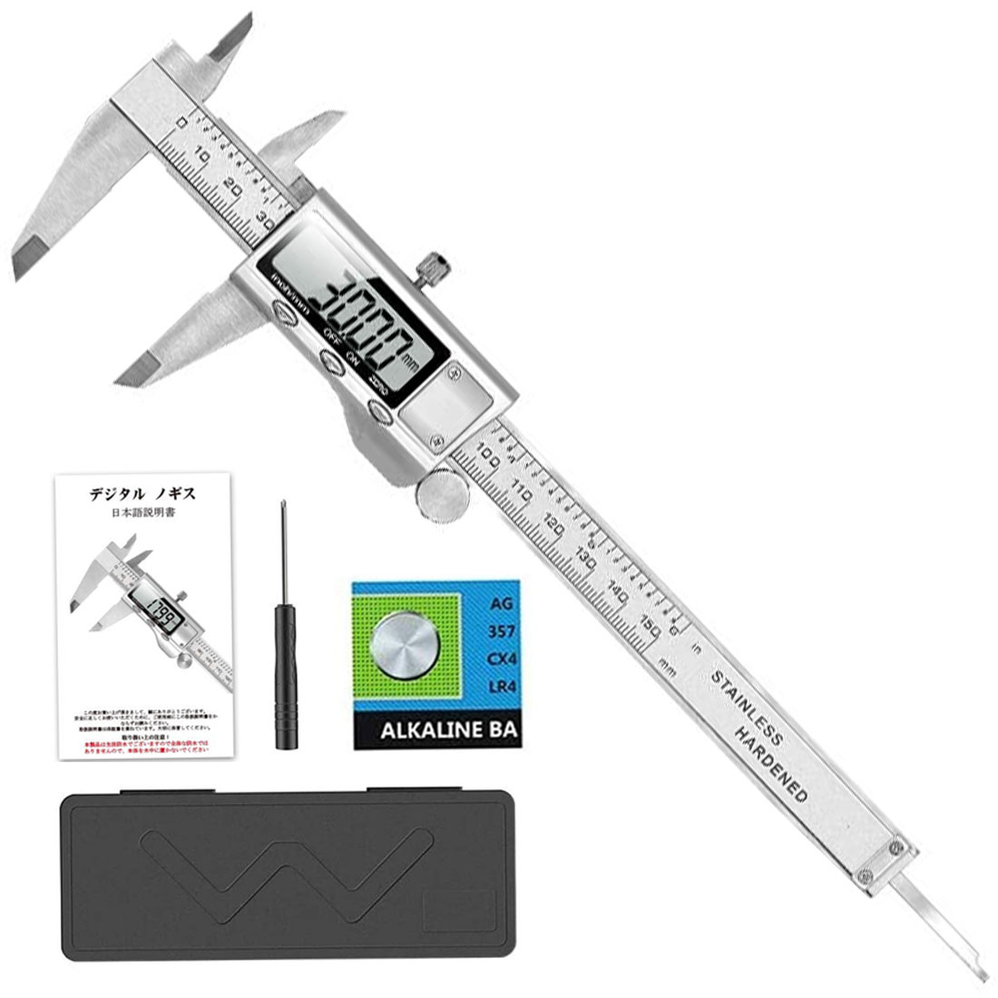 楽天市場】デジタルノギス 1000mm 40inch ミリサイズ インチ