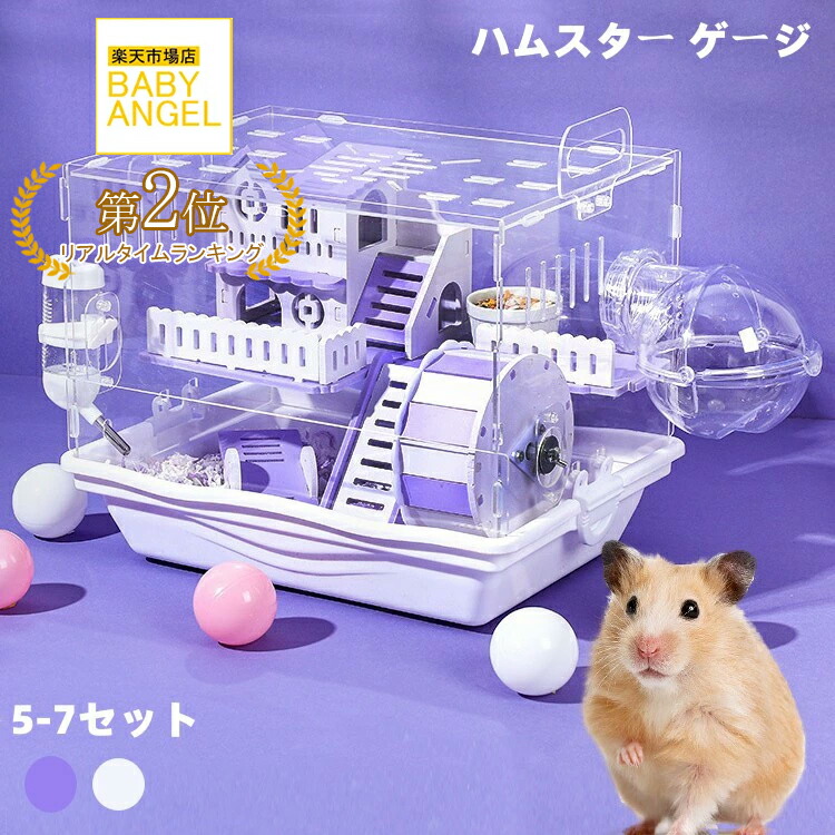 ハムスター飼育完全セット ジャンガリアンハムスター飼育セット ゆったり/飼育ケース 飼育