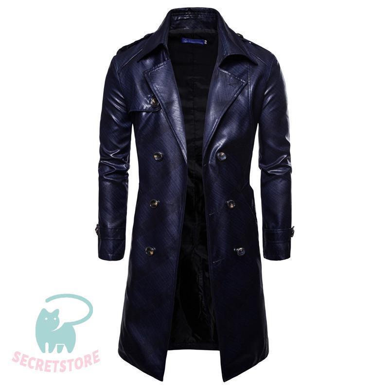 楽天市場】トレンチコート レザー ファー付き 革ジャン バイク 暖かい