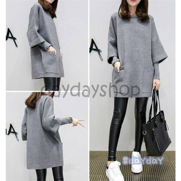 パーカー レディース レイヤード トレーナー 秋服 トップス 切替 ラシャ ニット 体型カバー 重ね着