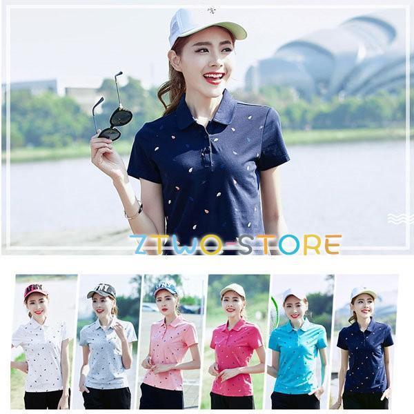 ポロシャツ 半袖 POLO 半袖シャツ レディース 半袖ポロシャツ 吸汗速乾 tシャツ スポーツ アウトドア 春夏 カジュアル 着痩せ トップス ゴルフウエア