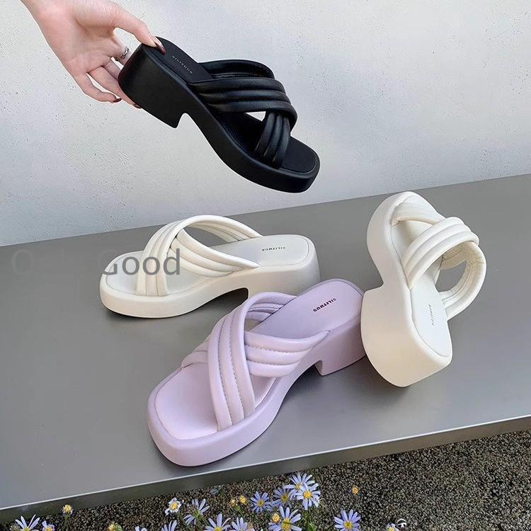 厚底サンダルレディースクロスサンダル