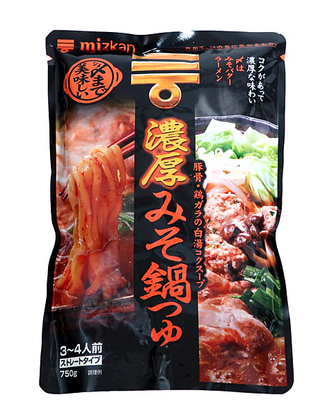 楽天市場 ミツカン 〆まで美味しい濃厚みそ鍋つゆ 750g 3 4人前 ストレートタイプ イージャパンモール イージャパンアンドカンパニーズ