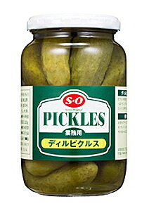 ★まとめ買い★　S=O ディルピクルス 瓶入　385g　&times;12個【イージャパンモール】｜イージャパンアンドカンパニーズ