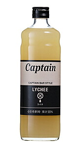 【送料無料】★まとめ買い★　キャプテン　ライチシロップ　瓶　６００ＭＬ　×12個【イージャパンモール】