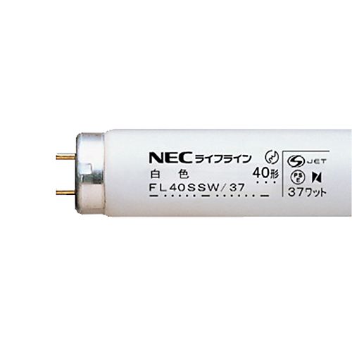 【送料無料】【個人宅届け不可】【法人（会社・企業）様限定】蛍光ランプ　ライフラインII　直管グロースタータ形　40W形　白色　1パック(4本)