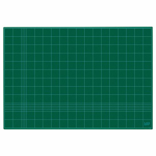 【送料無料】【個人宅届け不可】【法人（会社・企業）様限定】カッティングマット　再生PVC製　両面使用　900×620×3mm　グリーン　1枚
