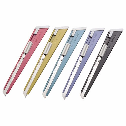 【送料無料】【個人宅届け不可】【法人（会社・企業）様限定】A型カッター　5色　1セット(20本:各色4本)