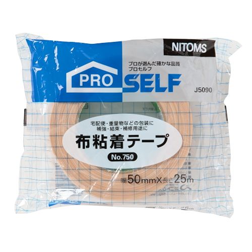 【送料無料】【個人宅届け不可】【法人（会社・企業）様限定】布粘着テープ　No.750　50mm×25m　厚み0.33mm　1セット(30巻)