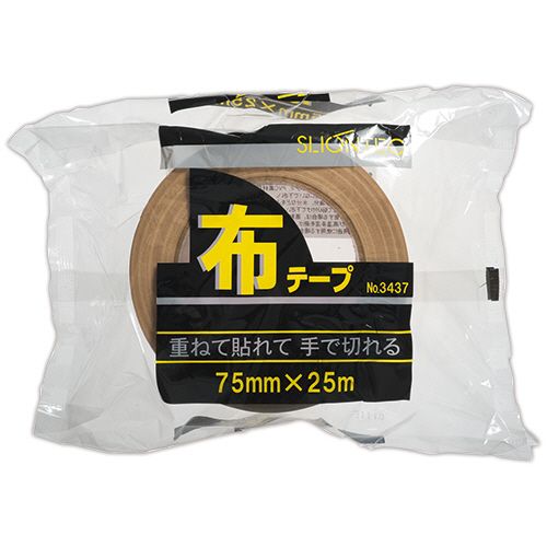 【送料無料】【個人宅届け不可】【法人（会社・企業）様限定】布テープ　No.343720　75mm×25m　厚み0.24mm　1セット(24巻)