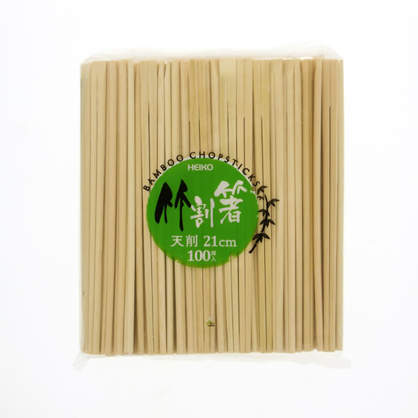 ヘイコー竹割箸 天削 ２１ｃｍ 30束（3000膳）【イージャパンモール】