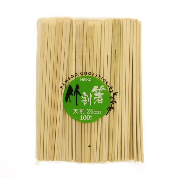 ヘイコー竹割箸 天削 ２４ｃｍ 30束（3000膳）【イージャパンモール】