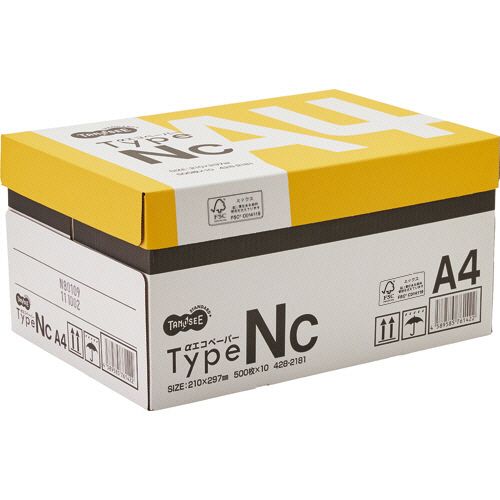 αエコペーパー　タイプNC　A4　1箱(5000枚:500枚×10冊)
