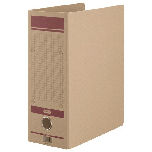 保存用ファイルN(片開き)　A4タテ　1000枚収容　100mmとじ　赤　1セット(24冊)