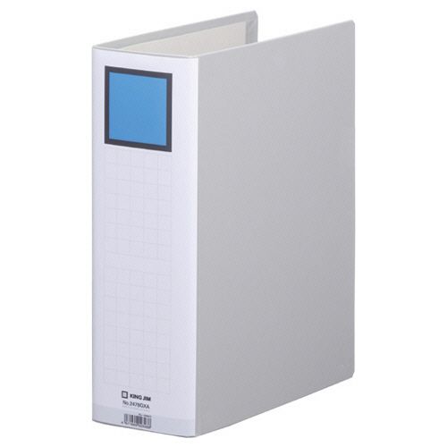 第一人者整理保存用具 スーパードッチ（脱・着）生やさしいＧＸ Ａ４タテ８０粍とじ 背幅９６粍薄墨色１仕掛ける（１０冊）