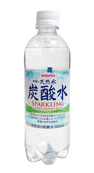 まとめ買い サンガリア伊賀の天然炭酸水ＰＥＴ ５００ＭＬ ×24個 AL完売しました。