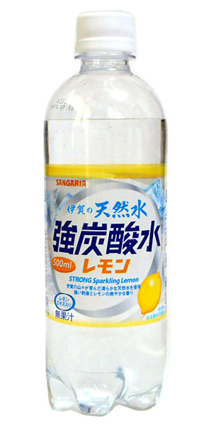 まとめ買い サンガリア 伊賀の天然水 強炭酸水レモンＰＥＴ ５００ＭＬ ×24個 最大99％オフ！