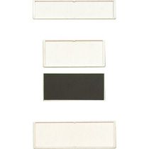 ネームプレート　裏面マグネット付　40×90mm　1セット(30枚:3枚×10パック)