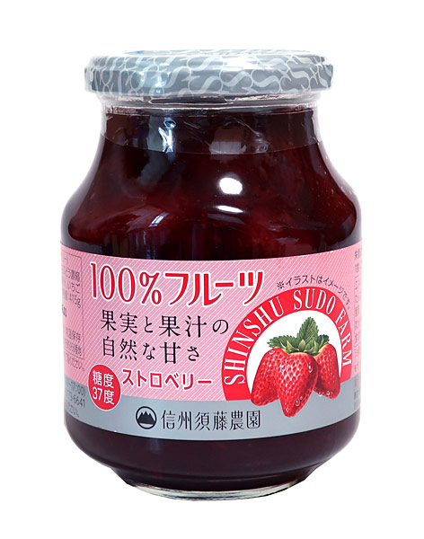 SEAL限定商品】 まとめ買い スドージャム １００％フルーツ ストロベリー４１５ｇ ×12個 turbonetce.com.br