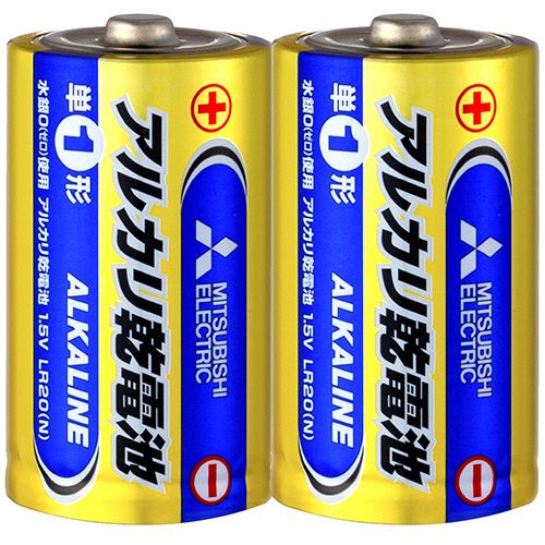 アルカリ乾電池　単1形　1セット(20本:2本×10パック)