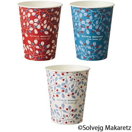 紙コップ　Berry(ベリー)　275mL(9オンス)　1セット(2500個:100個×25パック)