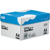 【送料無料】【個人宅届け不可】【法人（会社・企業）様限定】PPC用紙　SNOW　WHITE　A4　1箱(5000枚:500枚x10冊)【イージャパンモール】画像