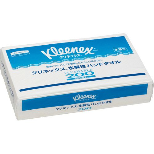 【送料無料】【個人宅届け不可】【法人（会社・企業）様限定】クリネックス　水解性　ハンドタオル200　200枚/パック　1セット(35パック)【イージャパンモール】